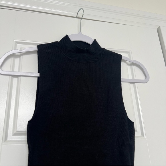 Dynamite Mock Neck Ribbed Mini Dress - Picture 4 of 8